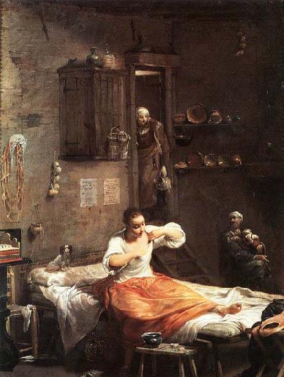 Giuseppe Maria Crespi Searcher for Fleas oil painting picture